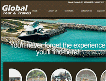 Tablet Screenshot of globaltravelsindia.com